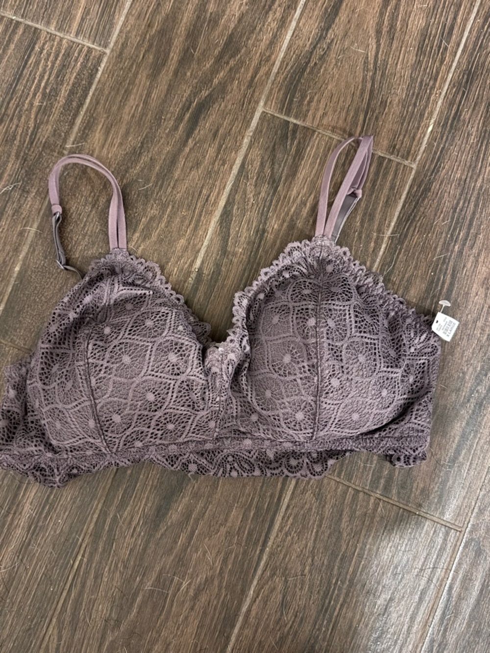 Maurices Lace Bralette in Dusty Mauve